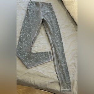 Gray Patterned Align Leggings